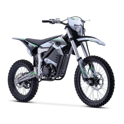 MotoTec Venom High-Performance 72V/12000W Electric Dirt Bike, White (97314685)