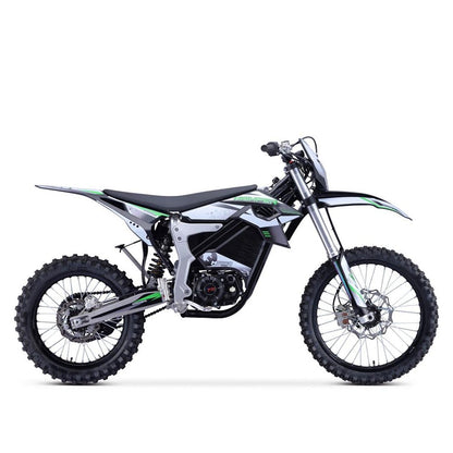 MotoTec Venom High-Performance 72V/12000W Electric Dirt Bike, White (97314685)