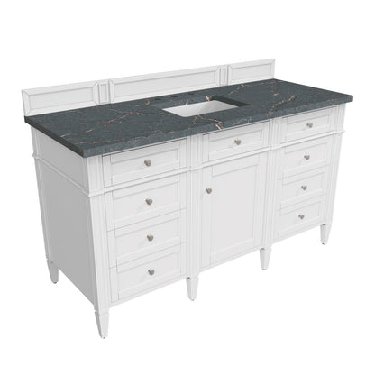 Brittany 60" Single Vanity in Bright White