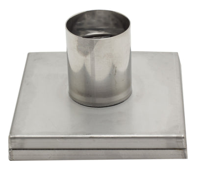 ALFI brand ABSD55C 5" x 5" Square Stainless Steel Shower Drain with Groove Holes