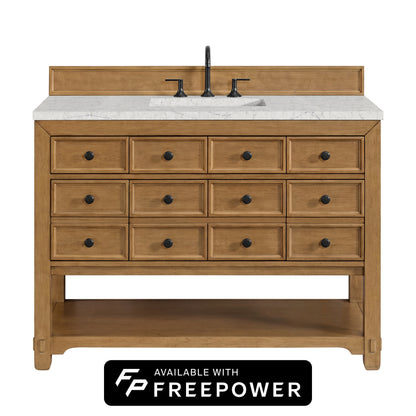 Malibu 48" Single Vanity, Amber Birch