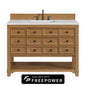 Malibu 48" Single Vanity, Amber Birch