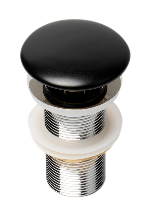 ALFI brand AB8055 Ceramic Mushroom Top Pop Up Drain for Sinks without Overflow