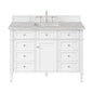 Brittany 48" Single Vanity in Bright White