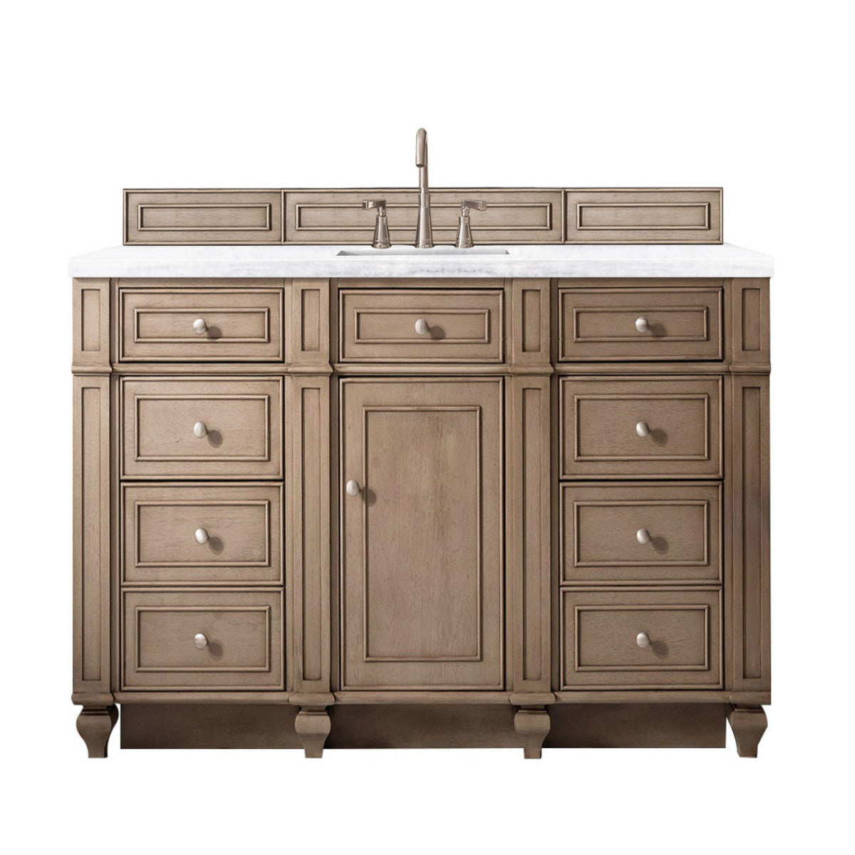 Bristol 60" Single Vanity Cabinet, Bright White