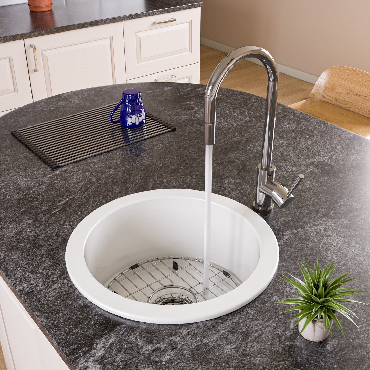ALFI brand AB2028 Single Hole Pull Down Kitchen Faucet