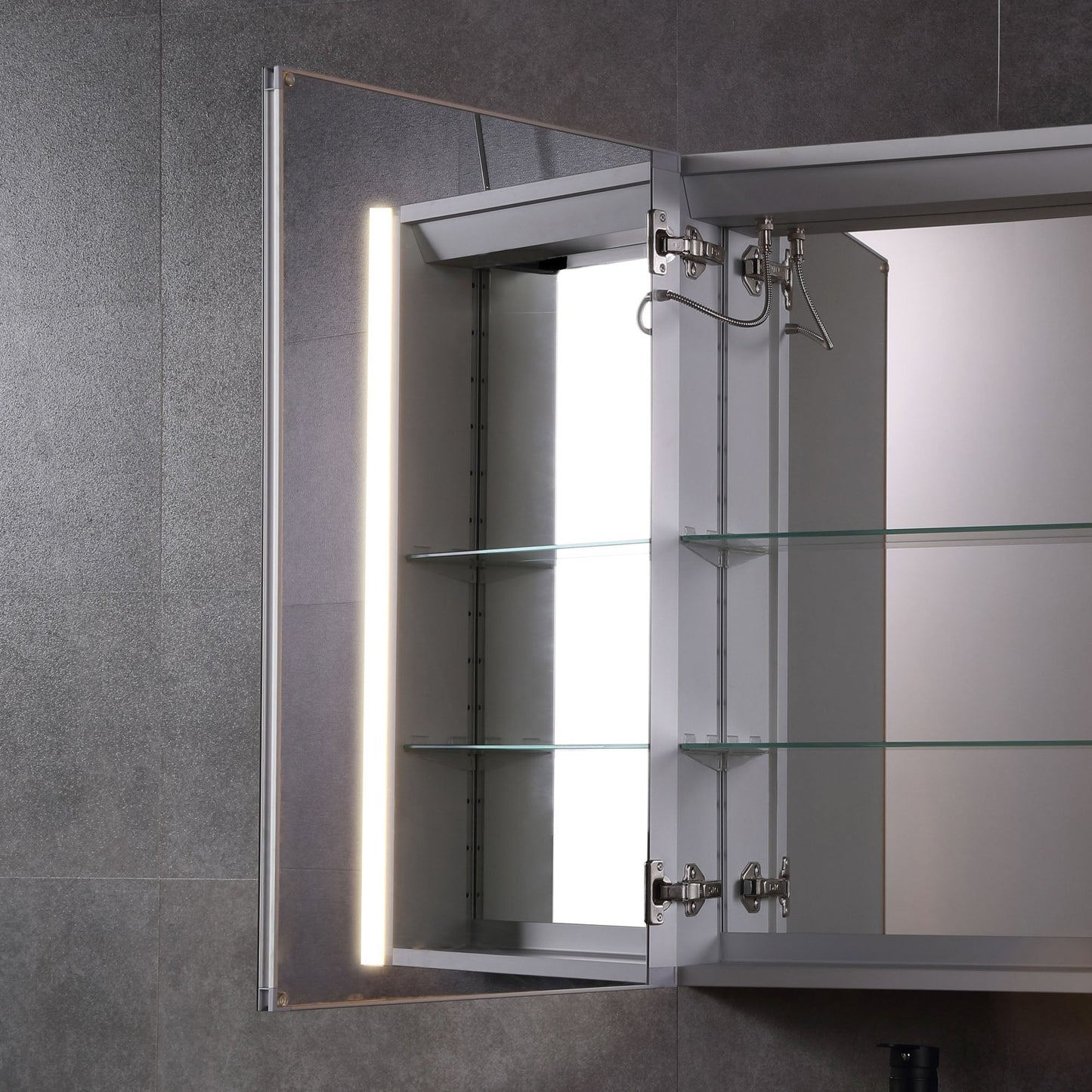 ALFI brand  ABMC2432BT 24" x 32" Single Door LED Light Bluetooth Medicine Cabinet