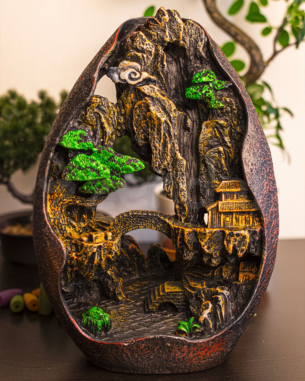 Mountain Temple - Backflow Incense Burner