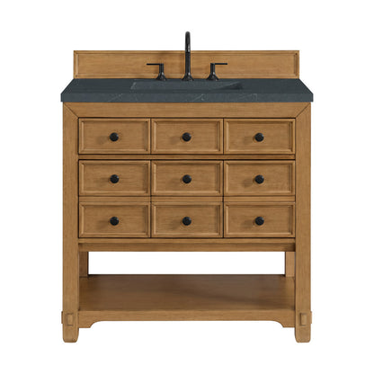 Malibu 36" Single Vanity Cabinet, Amber Birch