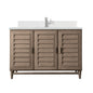 Portland 48" Single Vanity Cabinet, Whitewashed Walnut