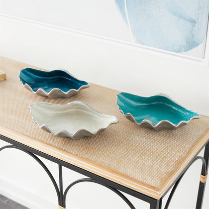 Multi-Colored Aluminum Shell Decorative Bowls