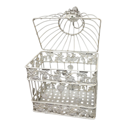 Hanging Metal Birdcage with Fliptop Lid