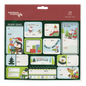 Foil Peel and Stick Gift tags - Cartoony Green