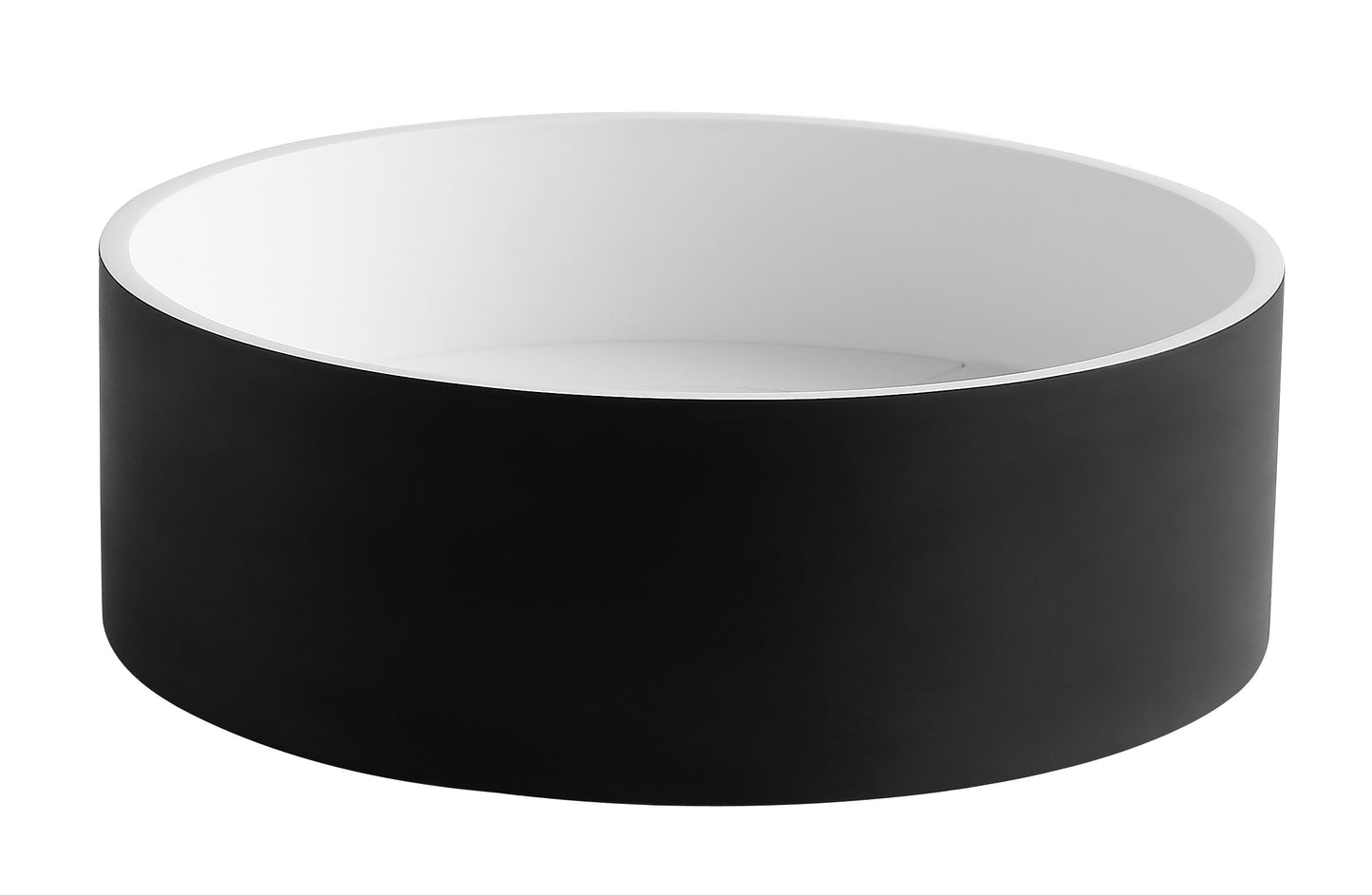 ALFI brand  ABRS15RBM Black Matte 15" Round Solid Surface Resin Sink
