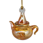 Egyptian Glass Teapot Ornaments - Etched Gold
