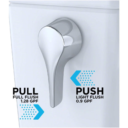 [MW4364736CEMFGN#01] TOTO Aquia IV Cube 1.28 GPF And 0.9 GPF Dynamax Tornado Flush Toilet With Washlet S7A Bidet Seat (SAK74285)