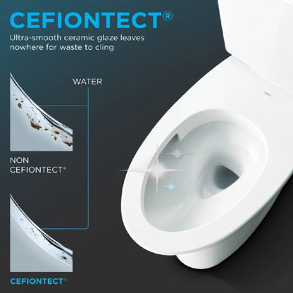 [MW4543074CUFG#01] TOTO Drake Washlet C2 With 1 GPF Elongated Bidet Toilet And Left Hand Lever (SAK58107)