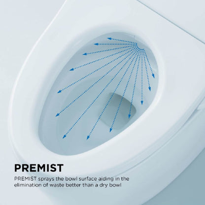[MW4743074CUFG#01] TOTO Vespin II 1.0 GPF Elongated Toilet With C2 Bidet Seat And Left Hand Lever (SAK17351)