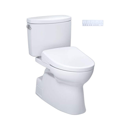 [MW4744736CEFG#01] TOTO Vespin II 1.28 GPF Chair Height Elongated Toilet With Washlet+ S7A Auto Open Bidet Seat (SAK78104)