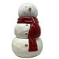 Ceramic Snowman Jar with Wax Candle