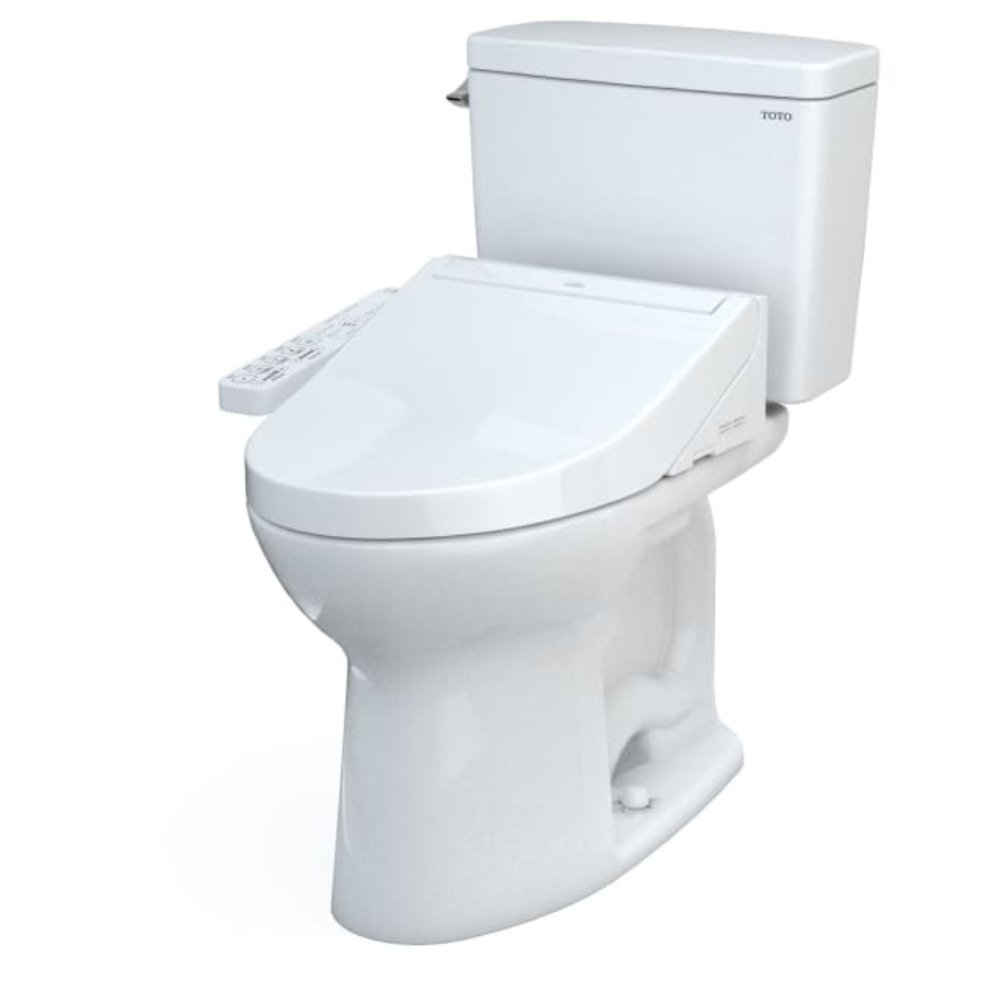 [MW7763074CSFG.10#01] TOTO Drake Washlet C2 With 1.6 GPF Universal Height Bidet Toilet With Left Hand Lever (SAK75918)