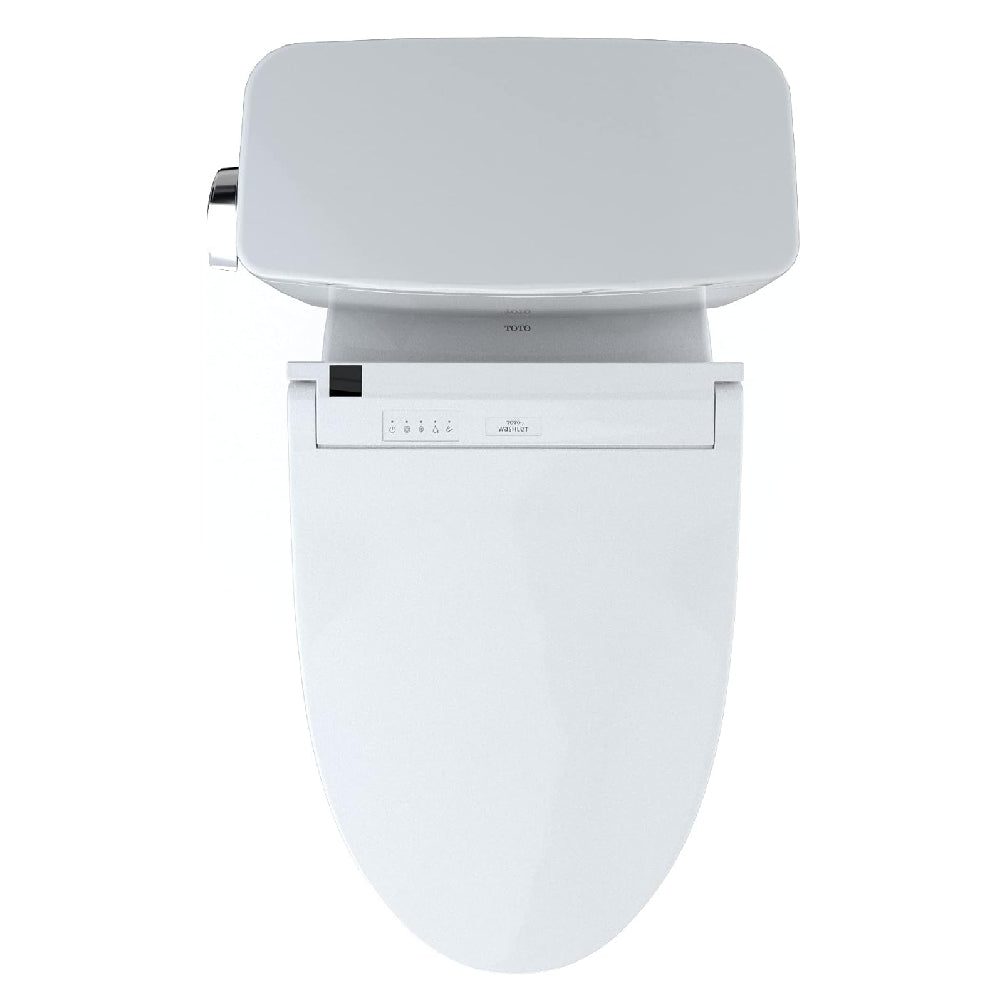 [MW7763084CEFG.10#01] TOTO Drake 1.28 GPF Elongated Universal Height EWater+ Toilet With C5 Bidet Seat (SAK56192)