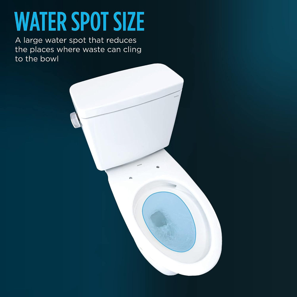 [MW7763084CEFG.10#01] TOTO Drake 1.28 GPF Elongated Universal Height EWater+ Toilet With C5 Bidet Seat (SAK56192)