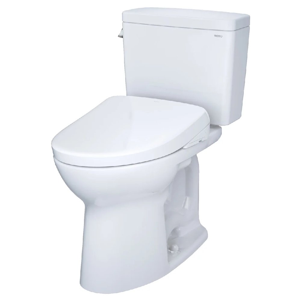 [MW7764736CEFGA.10#01] TOTO Drake Washlet S7A With 1.28 GPF Universal Height 10" Rough In Elongated Bidet Toilet (SAK35691)