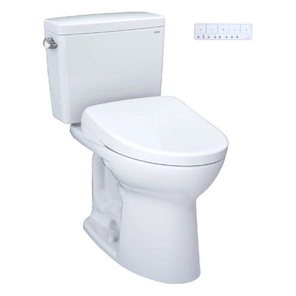 [MW7764736CEGA#01] TOTO Drake 1.28 GPF Elongated Toilet With Washlet S7A Heated Auto Open Bidet Seat (SAK85137)