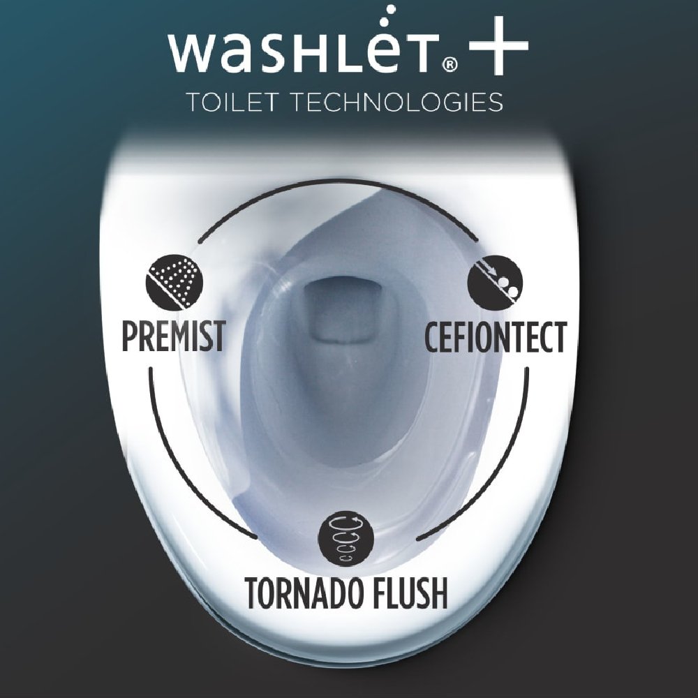 [MW7863074CEFG.10#01] TOTO Drake Washlet C2 With 1.28 GPF Universal Height Bidet Toilet (SAK70451)