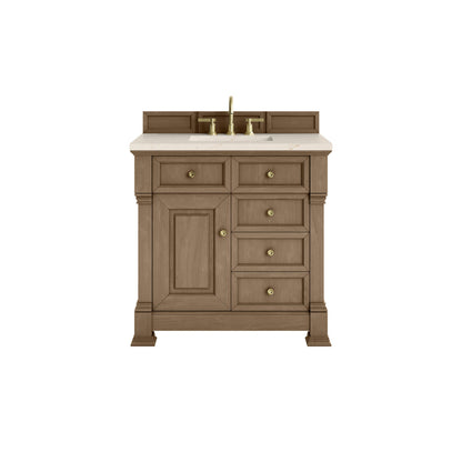 James Martin 547-V36 Brookfield 36” Single Vanity – Black Onyx / Honey Oak / Pearl Charcoal