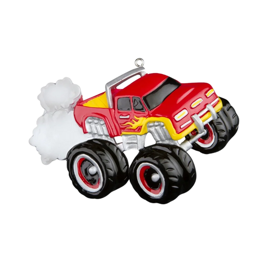 Red Monster Truck - Ornament