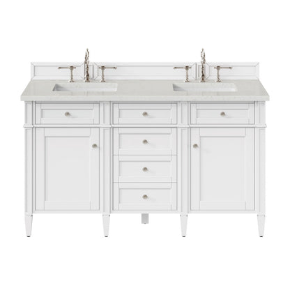 Brittany 60" Double Vanity in Bright White