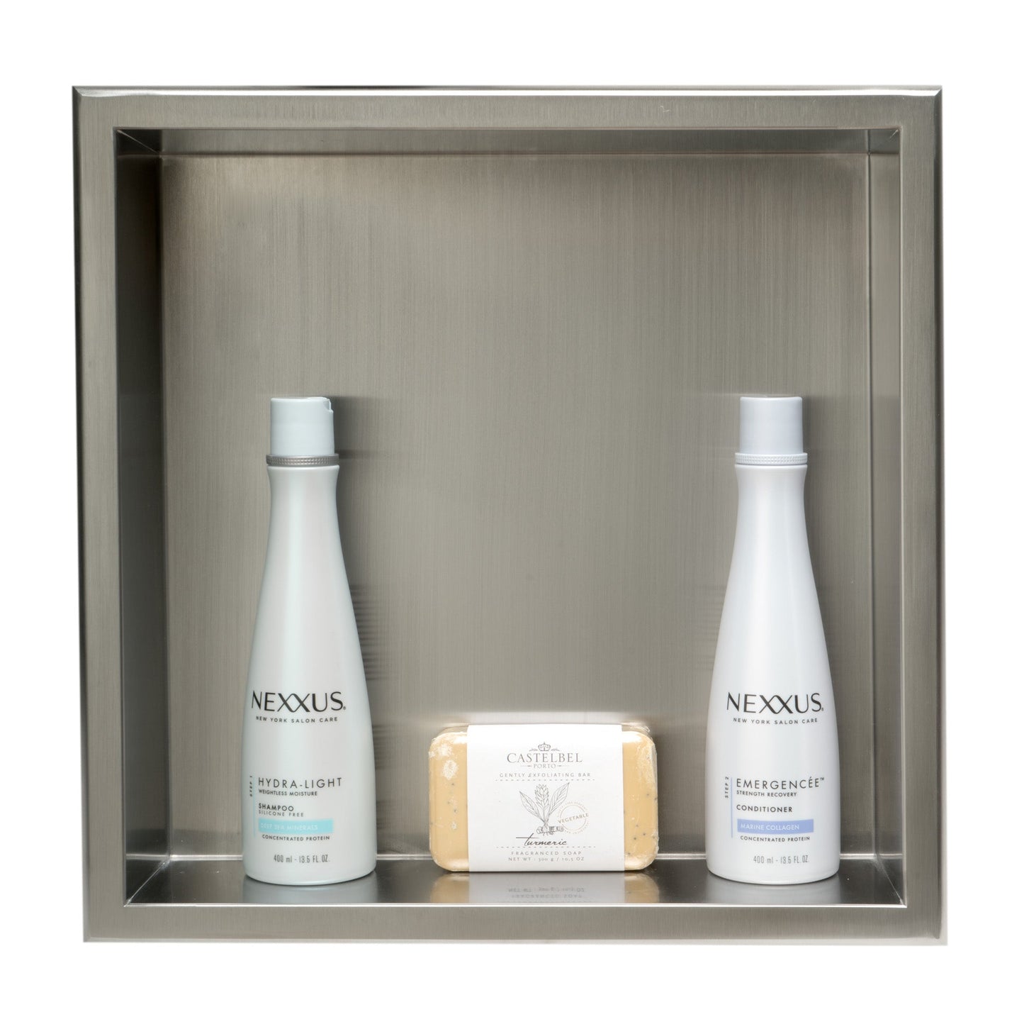 ALFI brand ABN1616 16 x 16  Square Single Shelf Bath Shower Niche