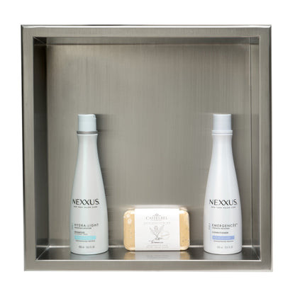 ALFI brand ABN1616 16 x 16  Square Single Shelf Bath Shower Niche