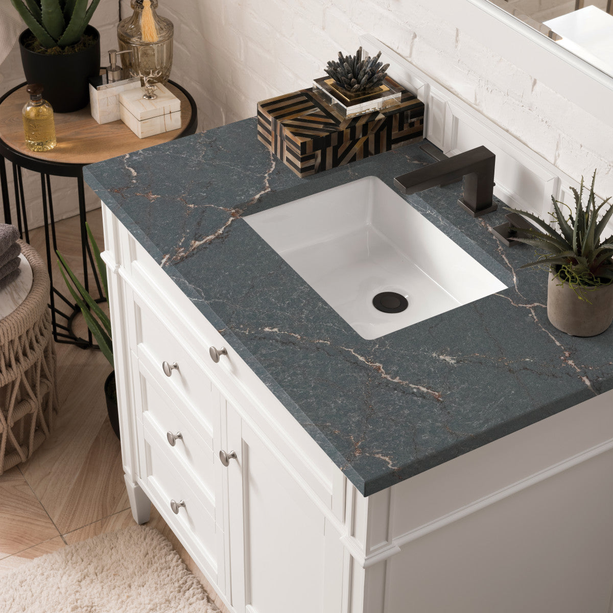Brittany 36" Single Vanity in Bright White