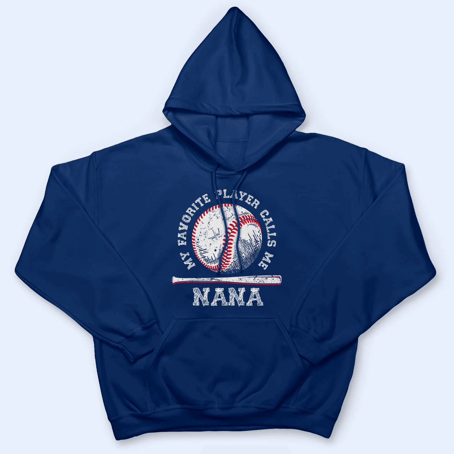 My favorite player calls me Grandma - Baseball/ Softball/Football Baseball Batt Personalized Custom T Shirt - Birthday, Loving, Funny Gift for Grandma/Nana/Mimi, Mom, Wife, Grandparent