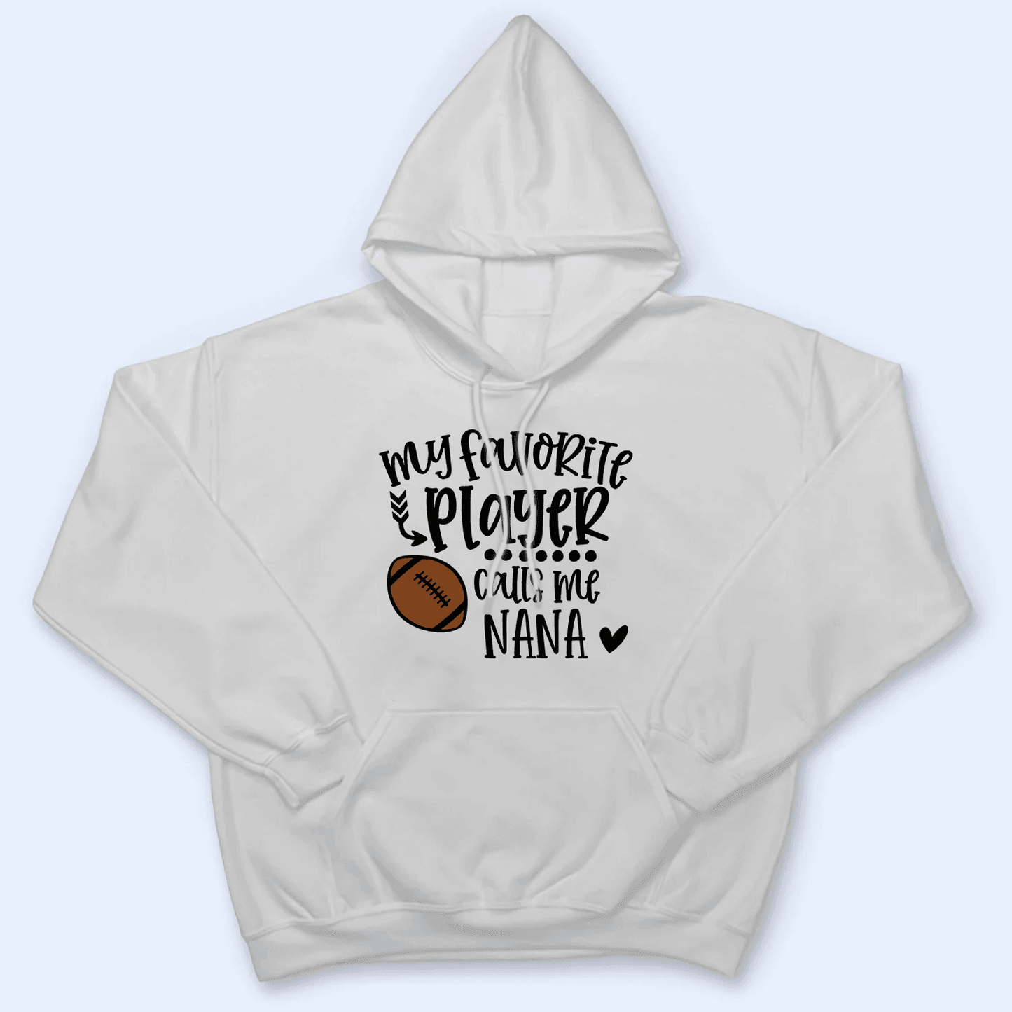My favorite player calls me grandma - Baseball/ Softball/Football Personalized Custom T Shirt - Birthday, Loving, Funny Gift for Grandma/Nana/Mimi, Mom, Wife, Grandparent