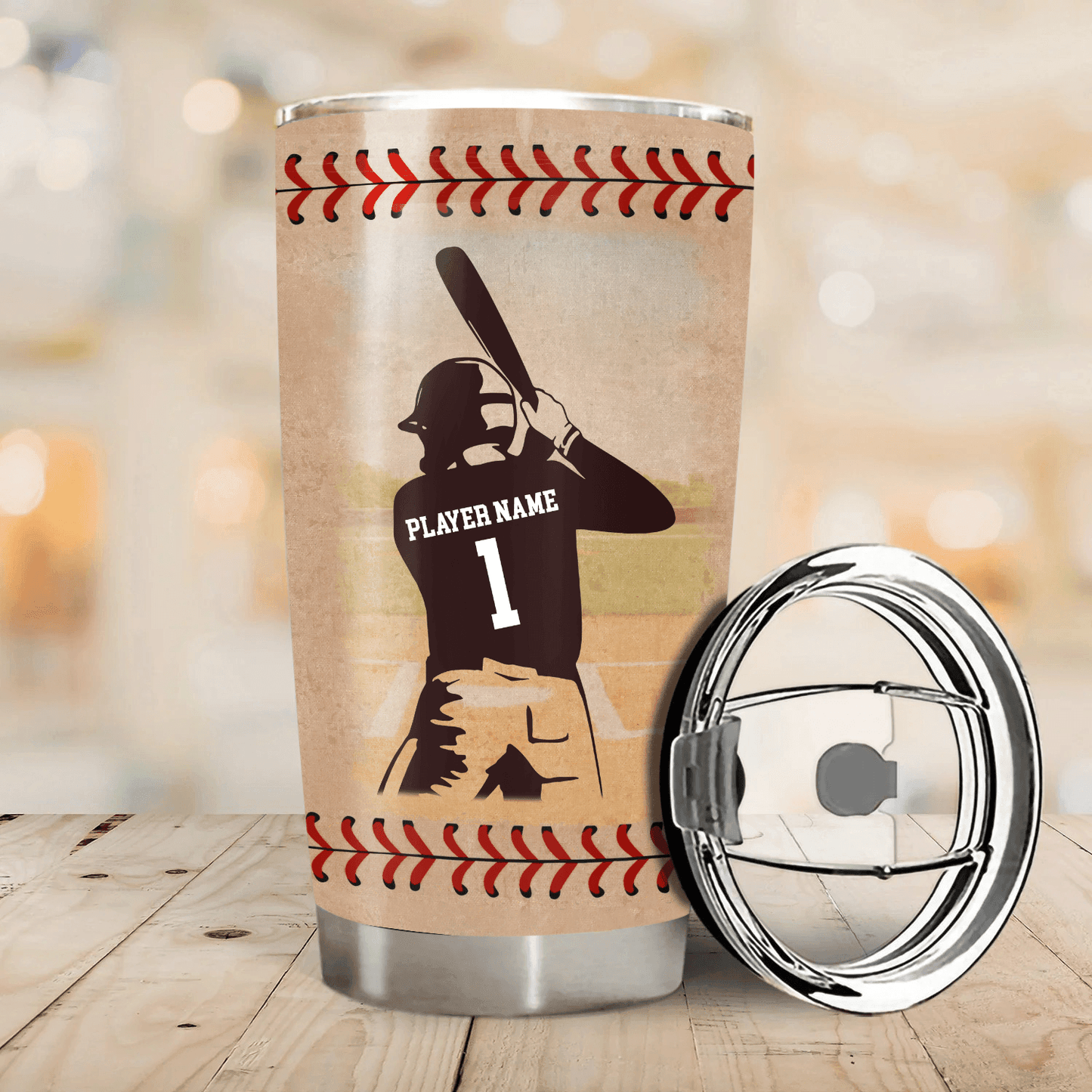 My Favorite Player Calls Me Grandma - Personalized Custom 20oz Fat Tumbler Cup - Birthday, Loving, Funny Gift for Grandma/Nana/Mimi, Mom, Wife, Grandparent