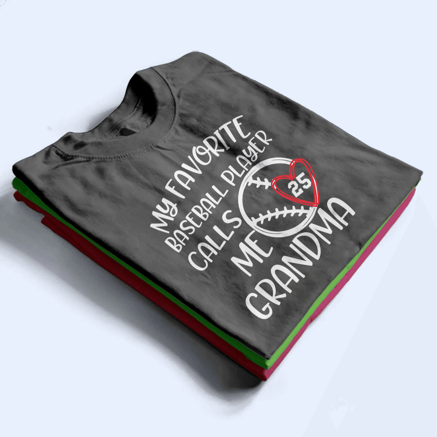 My Favorite Player Calls Me Grandma - Personalized Custom T Shirt - Birthday, Loving, Funny Gift for Grandma/Nana/Mimi, Mom, Wife, Grandparent