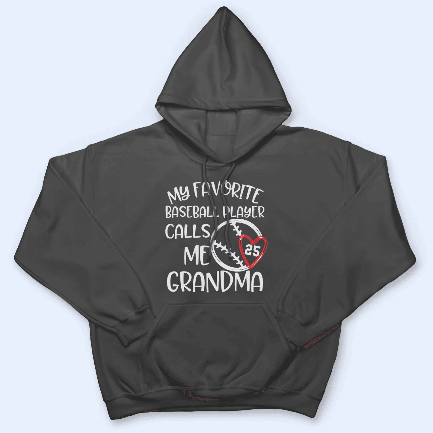 My Favorite Player Calls Me Grandma - Personalized Custom T Shirt - Birthday, Loving, Funny Gift for Grandma/Nana/Mimi, Mom, Wife, Grandparent