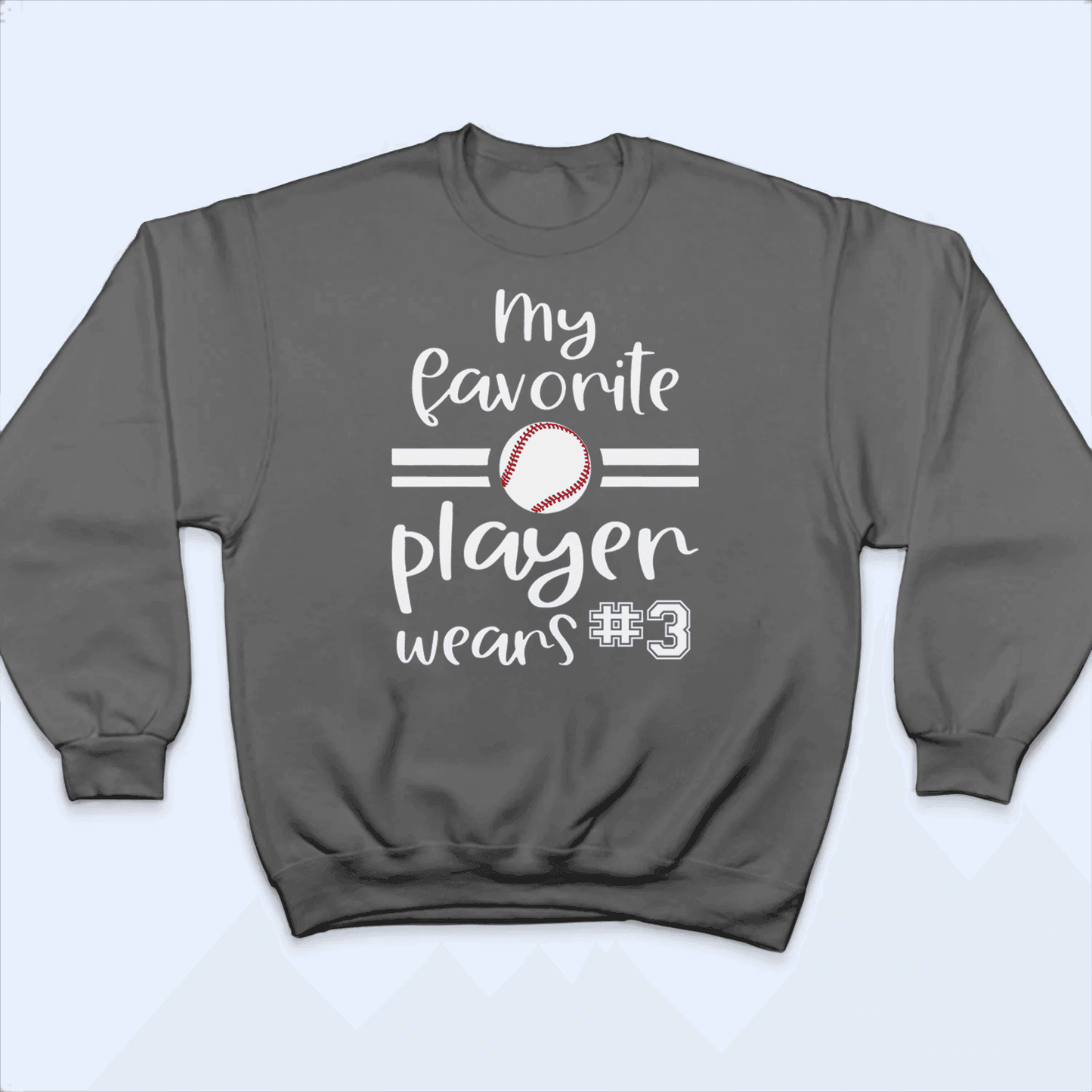 My Favorite Player Wears - Personalized Custom T Shirt - Birthday, Loving, Funny Gift for Grandma/Nana/Mimi, Mom, Wife, Grandparent