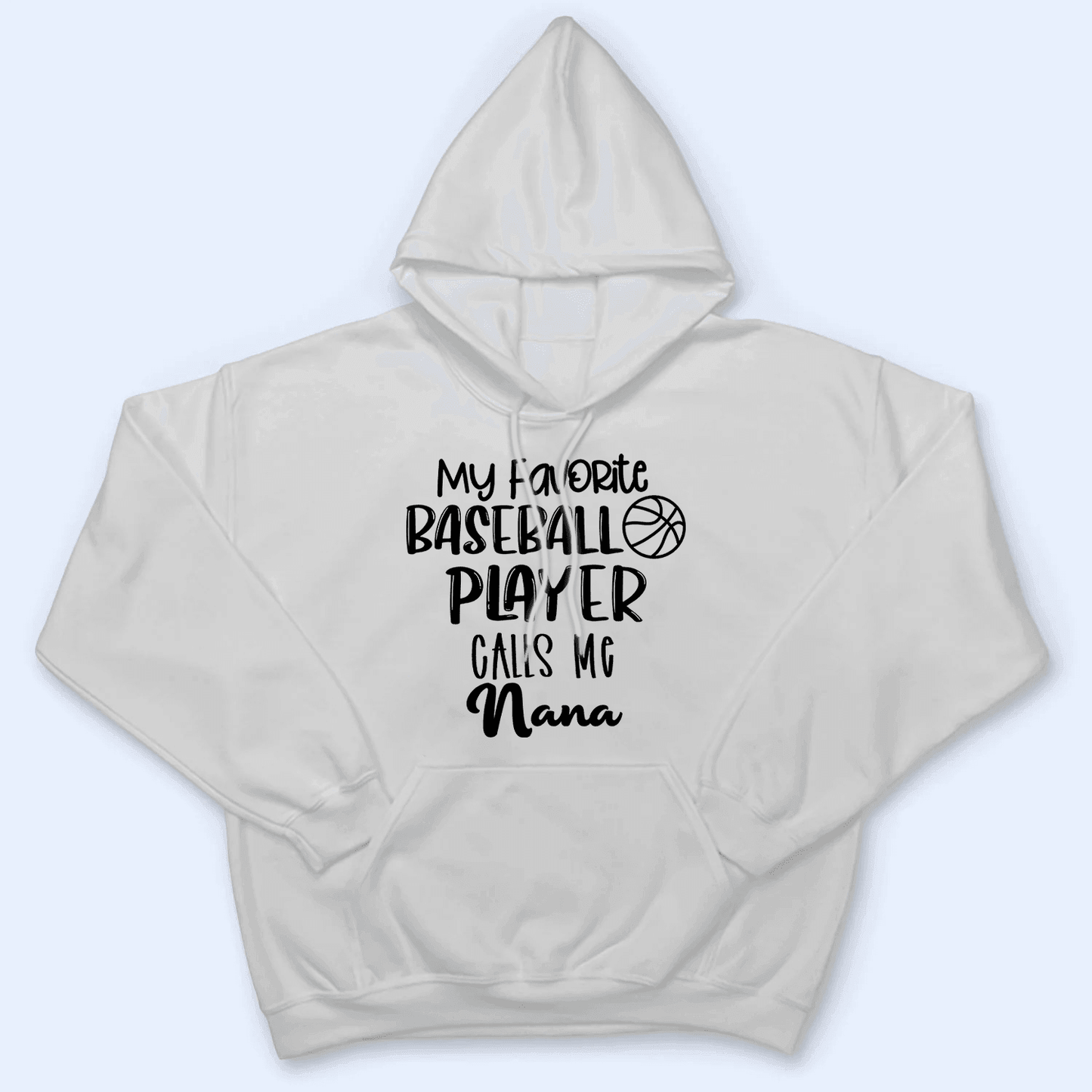 My Favorite Sport Player Calls Me Grandma - Baseball/ Softball/Football Personalized Custom T Shirt - Birthday, Loving, Funny Gift for Grandma/Nana/Mimi, Mom, Wife, Grandparent