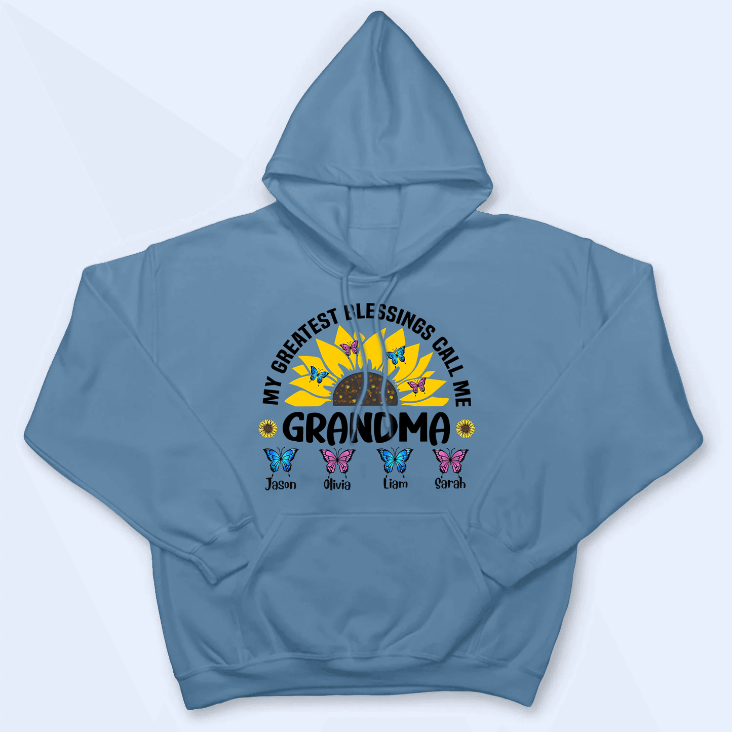 My Greatest Blessings Call Me Grandma- Personalized Custom T Shirt - Gift for Grandma/Nana/Mimi, Mom, Wife, Grandparent