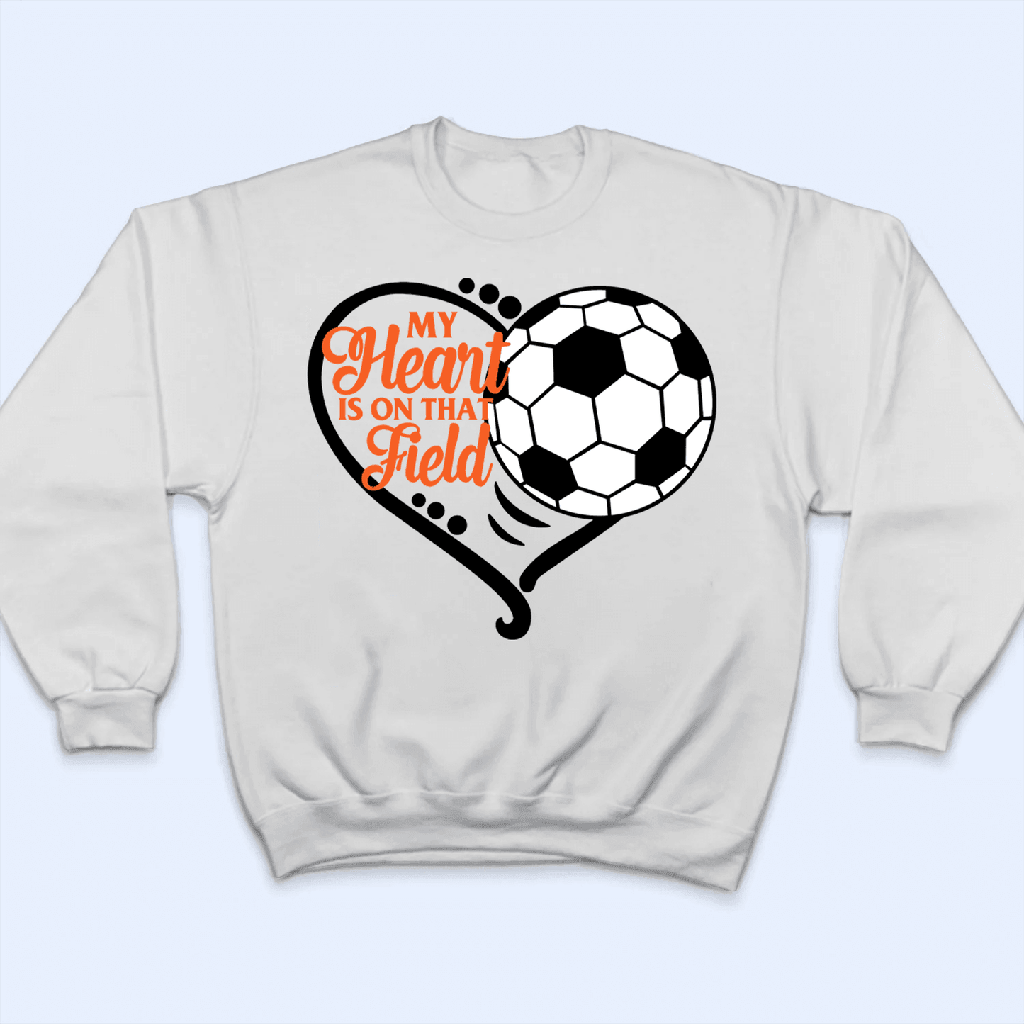 My Heart Is On That Field - Personalized Custom T Shirt - Gift for Grandma/Nana/Mimi, Mom, Wife, Grandparent