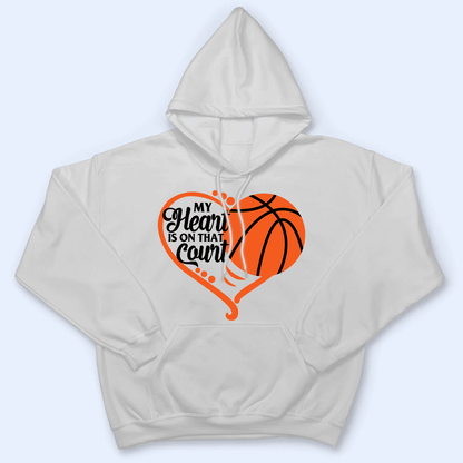 My Heart Is On That Field - Personalized Custom T Shirt - Gift for Grandma/Nana/Mimi, Mom, Wife, Grandparent