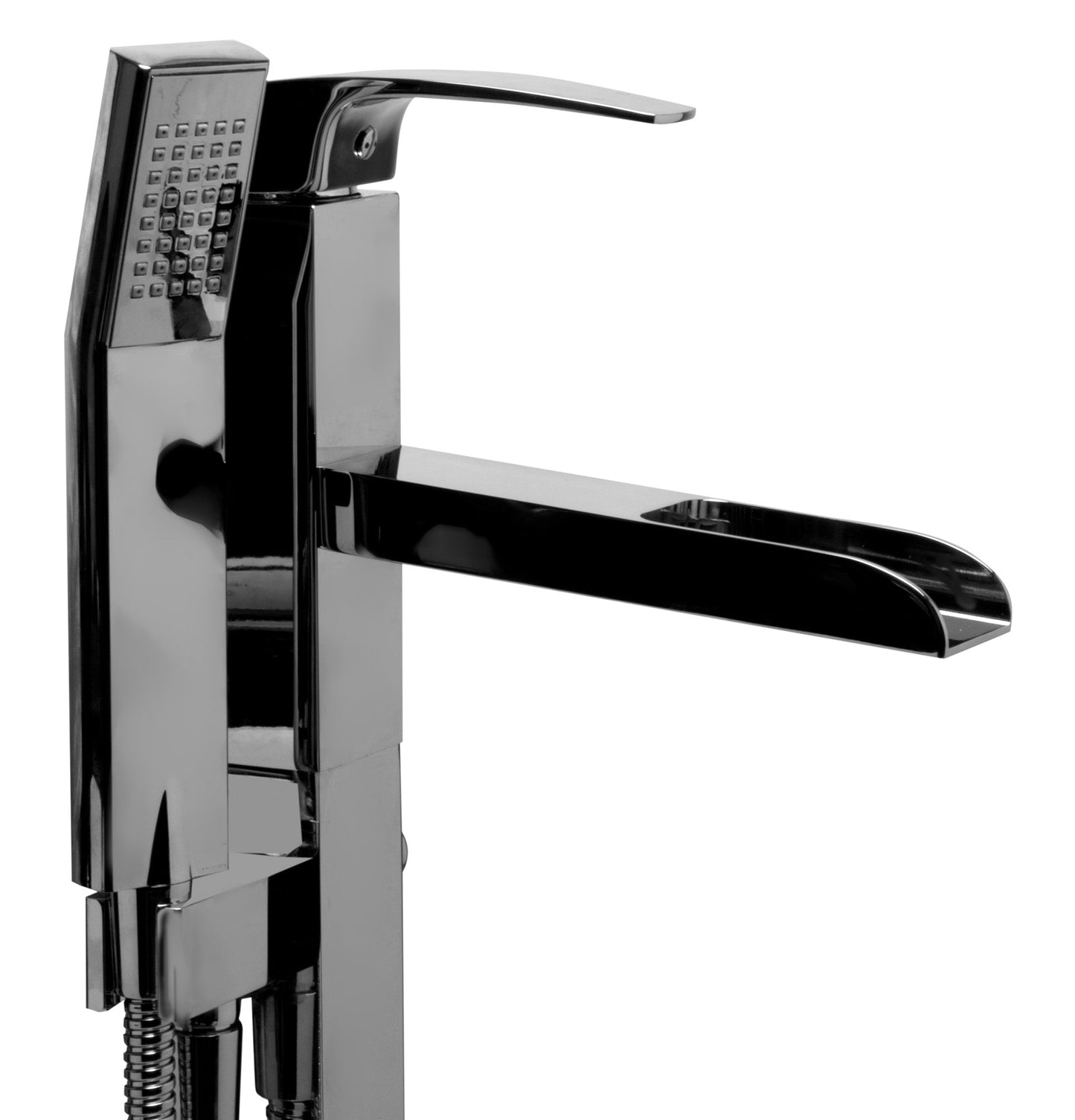ALFI brand AB2843 Single Hole Floor Mounted Waterfall Tub Filler
