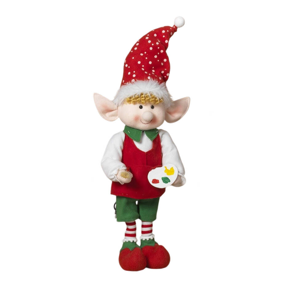 Animated Fabric Elf - 21 Inch - Painter