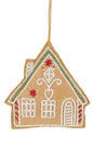 Beaded Gingerbread House Ornament – Candy Cane Edition