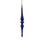 Outer Swirl Icicle Glass Ornaments - Cobalt - Double Torus